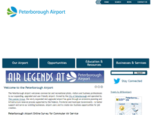 Tablet Screenshot of peterboroughairport.com